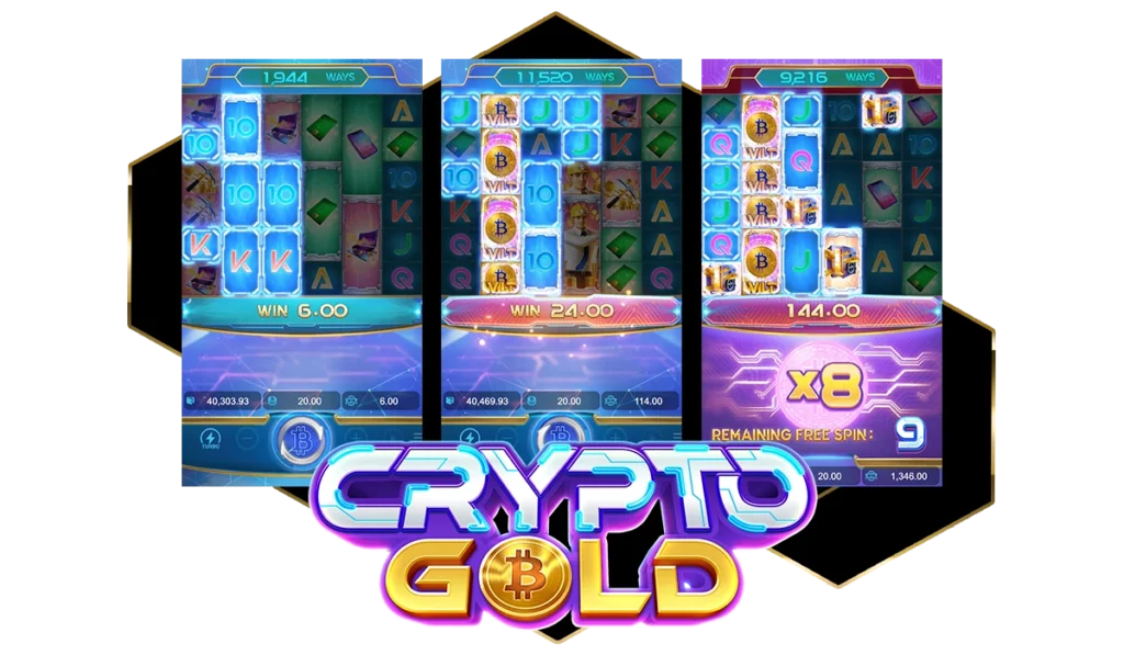 รูปแบบลักษณะของตัวเกม Crypto Gold